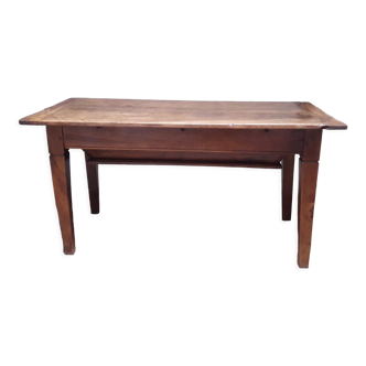 Solid walnut kneading table old XIX°