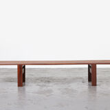 Mahogany slat bench 1960