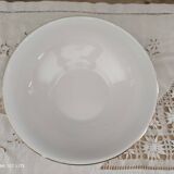 Aqua green salad bowl with golden frieze L'Amandinoise