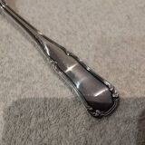 Silver-plated metal ladle for fats and lean meats, by silversmith Ercuis Valencay, 17.6cm