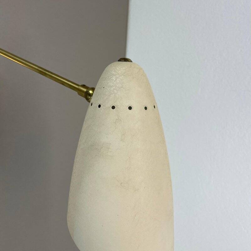 Applique murale ou plafonnier de théâtre réglable en laiton, Italie, années 1950