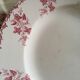 Five plates dessert and serving dish Digoin Sarreguemines model "Margot"