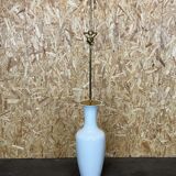 60s 70s floor lamp porcelain KPM brass space age