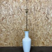 Lampe porcelaine KPM laiton space age, 60s 70s