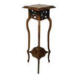 Art Nouveau High Walnut Stool - Jugendstil