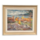 Swedish Oil On Panel "Autumn landscape" by J. Woxberg