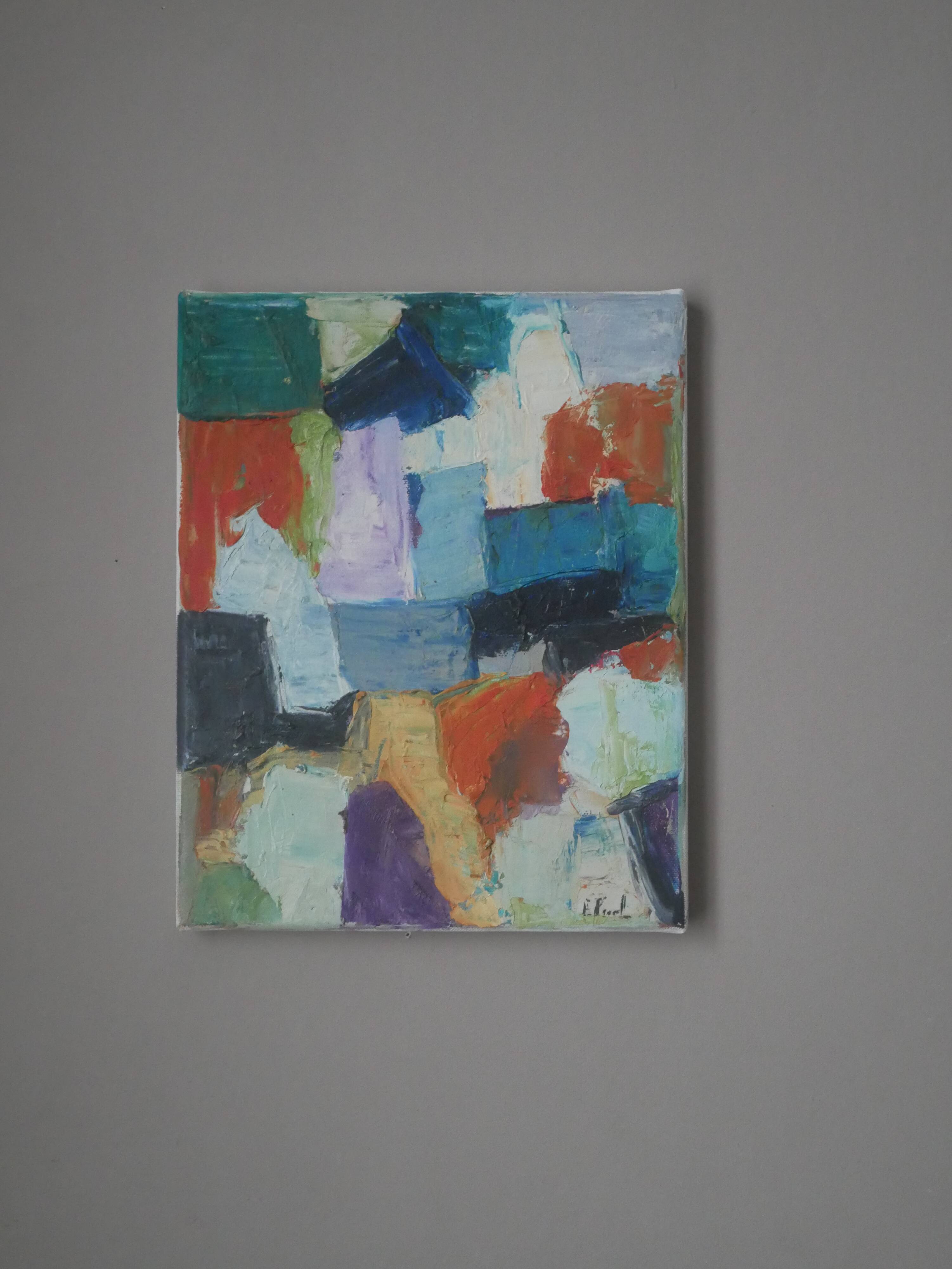 Acrylic painting on canvas contemporary abstract art