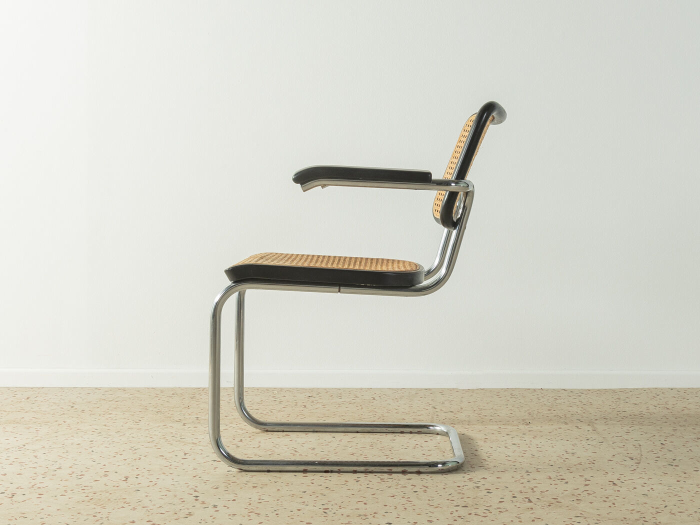 Tubular steel chair, model S 64, Marcel Breuer edition Thonet