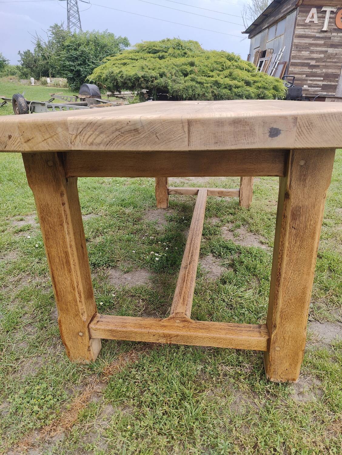 Oak farmhouse table