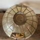 Lustre suspension nacre et laiton