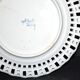 Painted collector's plate with openwork edge epinal by henri schmitt 1900