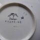 Vintage Badonviller Francine model 2008117 serving platter with round dome