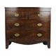 Grande commode antique anglaise bow front 1860 placage d'acajou 106cm