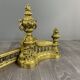 Pair of Gilt Bronze Andirons, Louis XVI Style, Late 19th Century