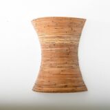 Pair of Organic Rattan Wall Sconces