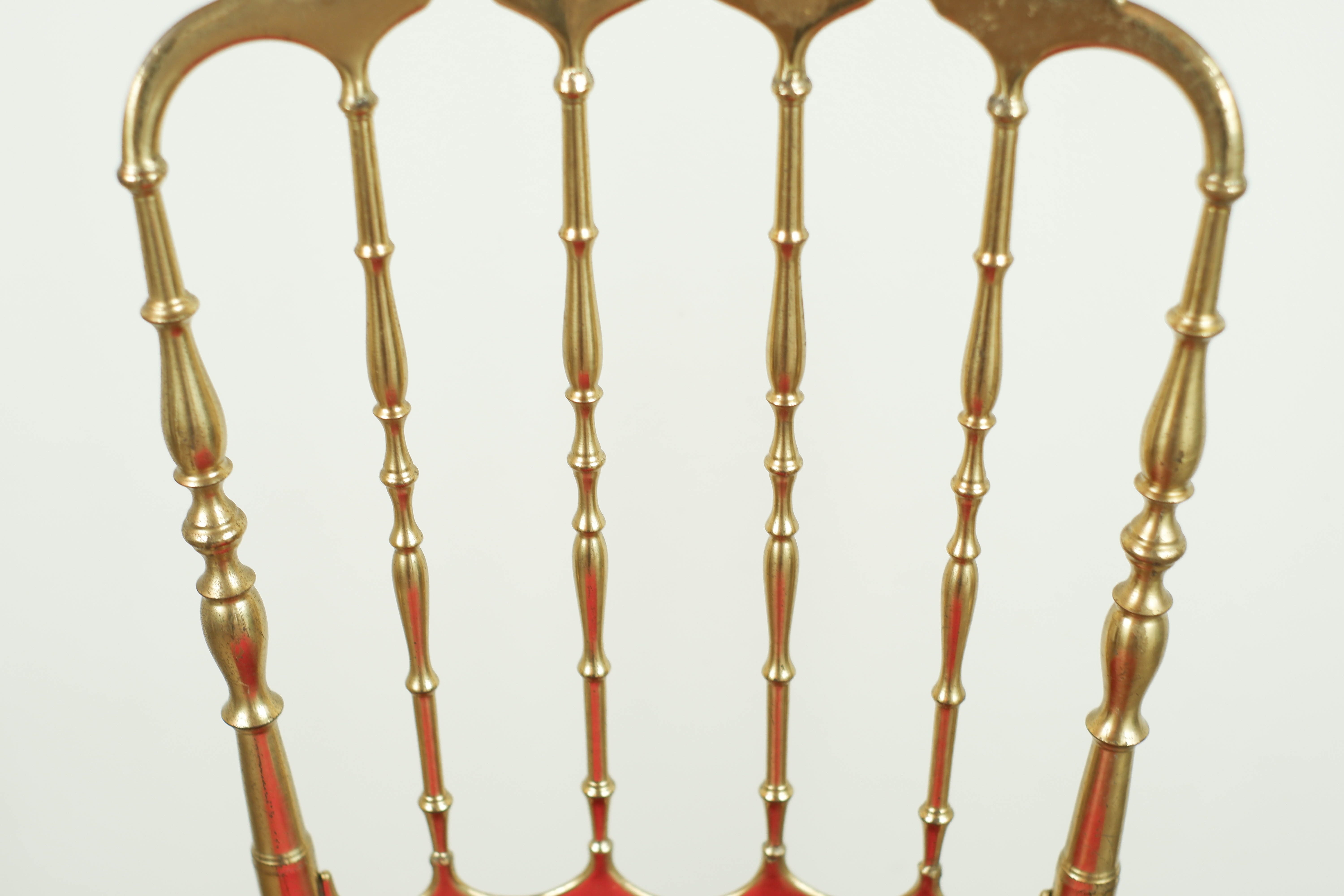 Chiavari brass chair