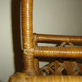 Rattan magazine holder