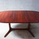 Danish oval rosewood dining table, 1960s