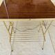Vintage articulated floor lamp with shelf and magazine holder 1960s