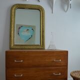 Mirror Golden of the nineteenth century 56 x 74 cm