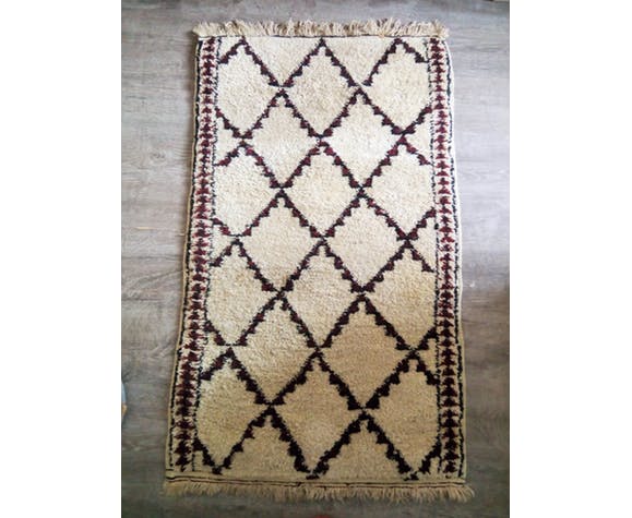 Pure Berber wool carpet 86x150cm