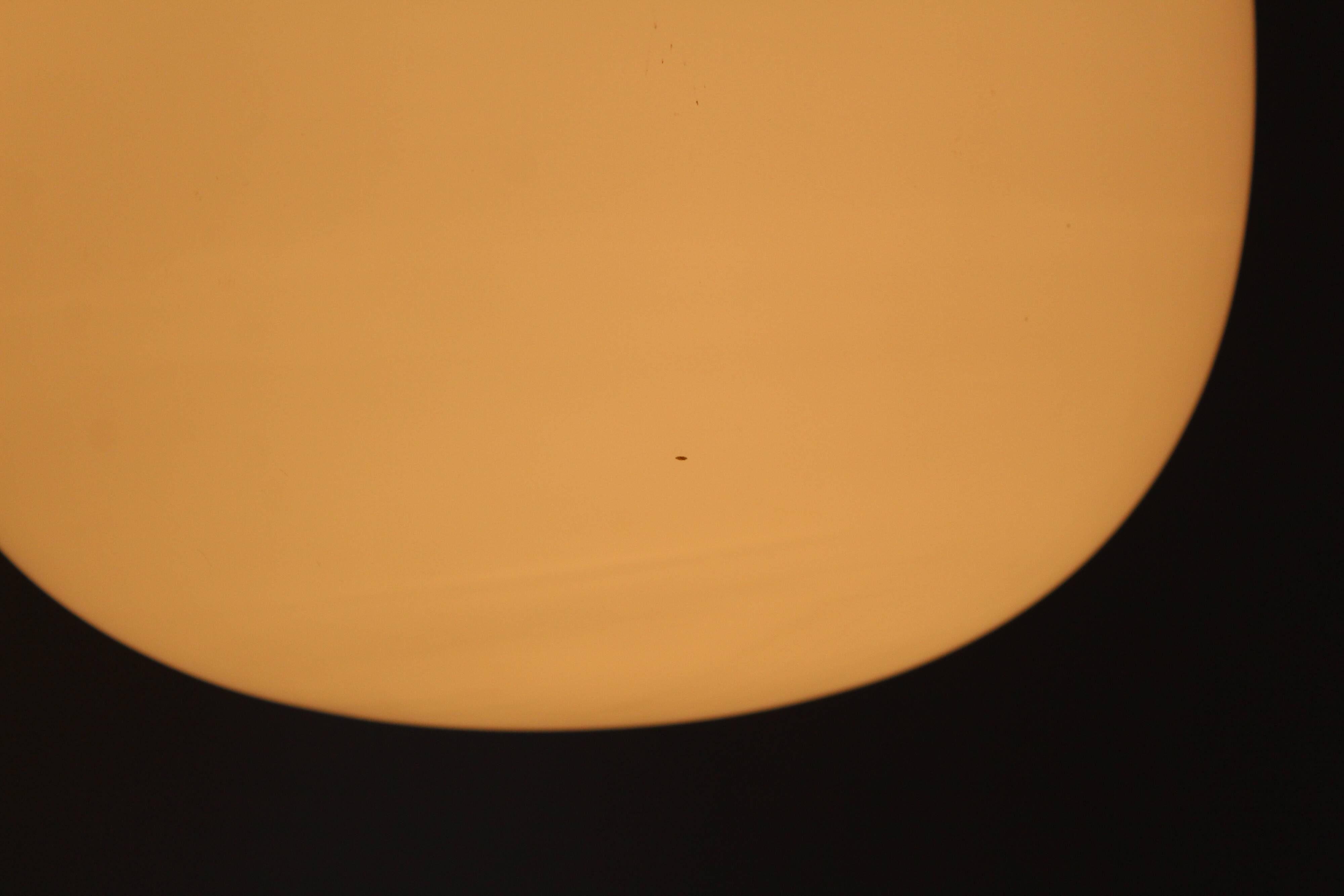 Pair of opal glass pendant lights