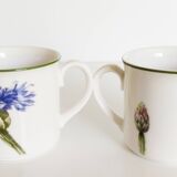 Service à café   en porcelaine , Villeroy et Boch  , modèle Flora