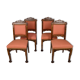Set of 4 Japanese chairs by Gabriel Viardot, circa 1880