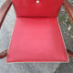 Fauteuil bridge vintage rouge années 40