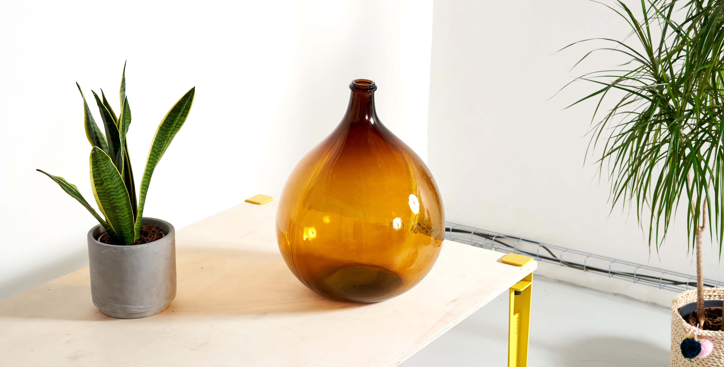 Amber demijohn 25L