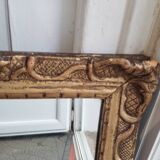 Antique Louis XVI style gilded wood mirror
