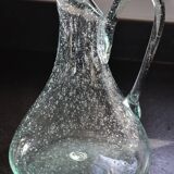 Carafe/pitcher signed Biot blown glass