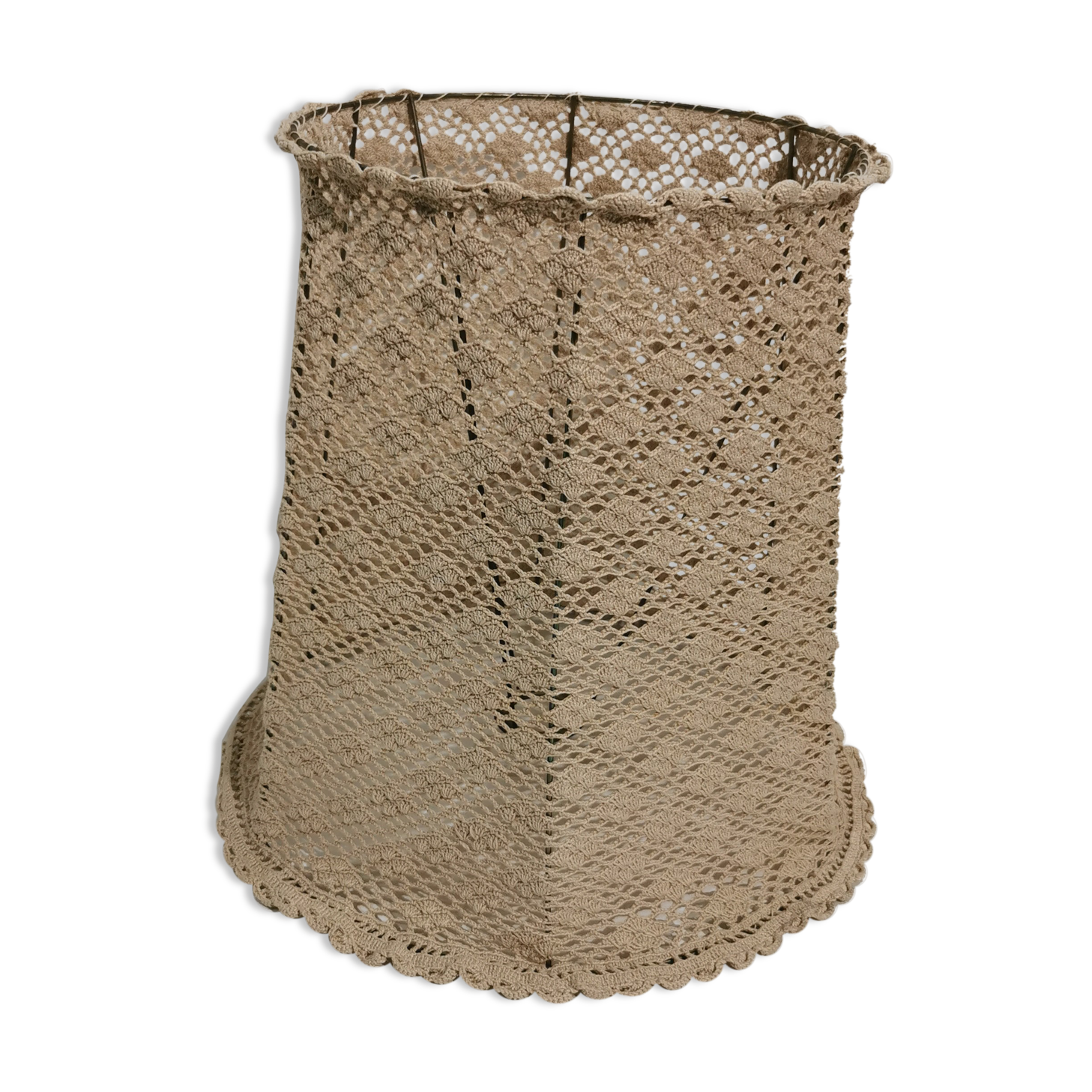 Vintage crochet lampshade
