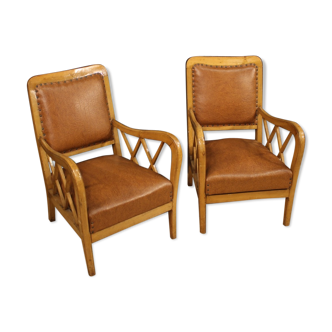 Paire de fauteuils de design italien
