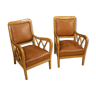 Pair of Italian design armchairs