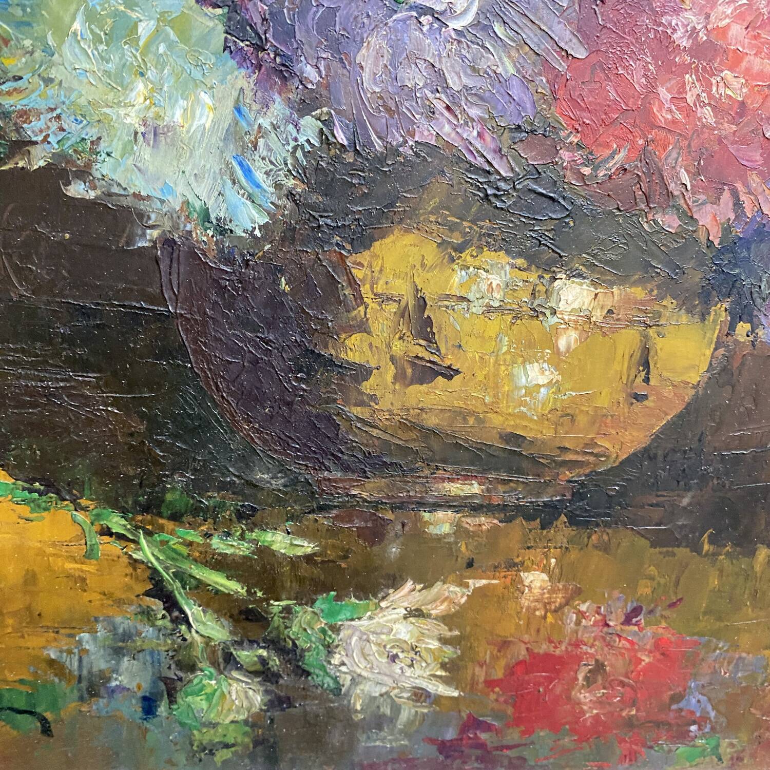 Painting early 20th century "Dahlias"