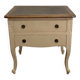 Chest of drawers with two drawers in wood