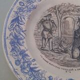 Talking plate themed Tierra del Fuego of Grigny late nineteenth century