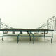 Foldable metal daybed with new webbing and upholstery