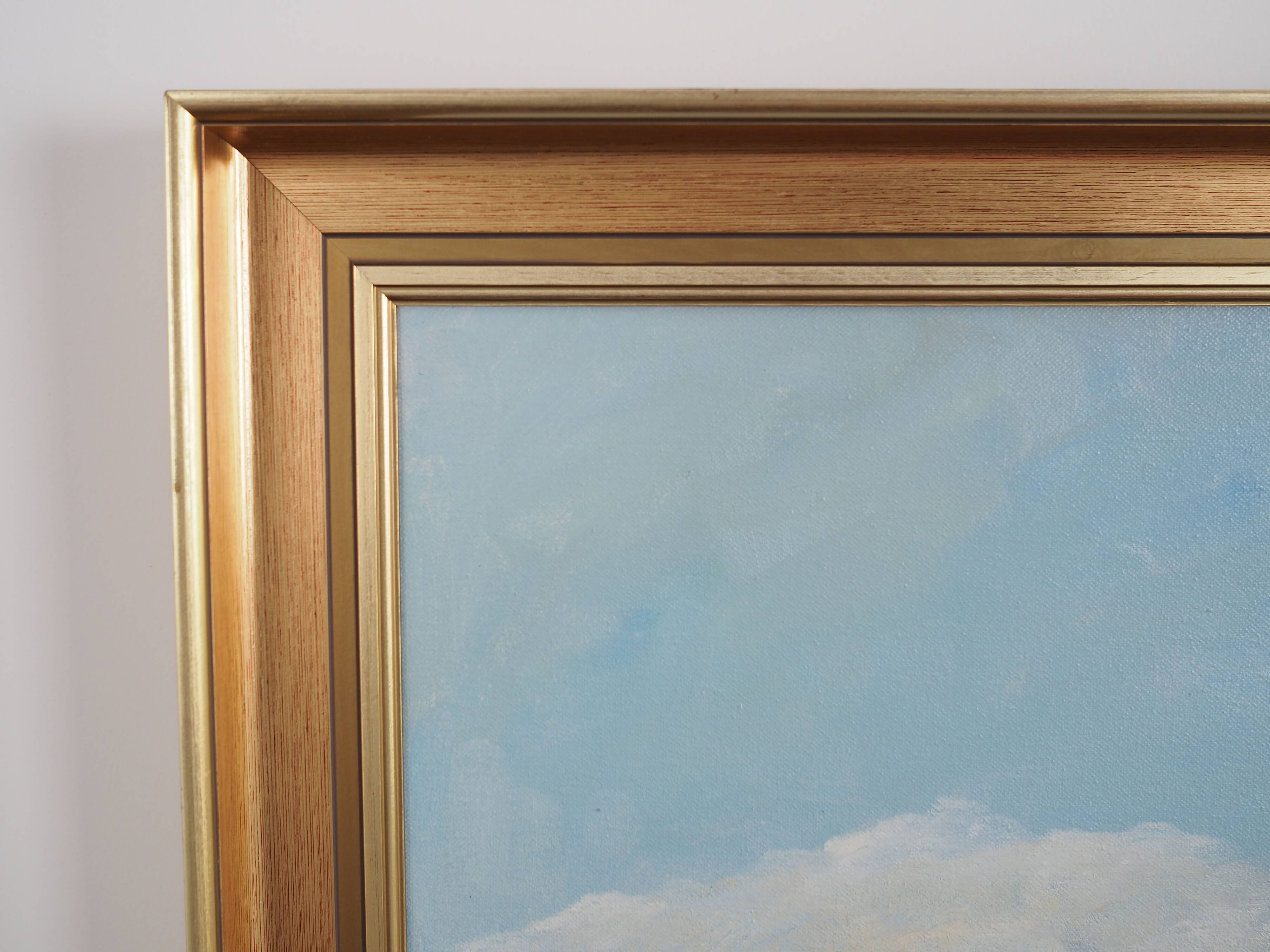 Painting „The Road to the Lake”, Danish design, 1980s, by Karin Hermansen