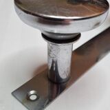 Art Deco style metal coat rack, 3 hooks