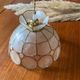 Suspension vintage en nacre et laiton