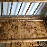 Vintage bamboo shelf 80cm