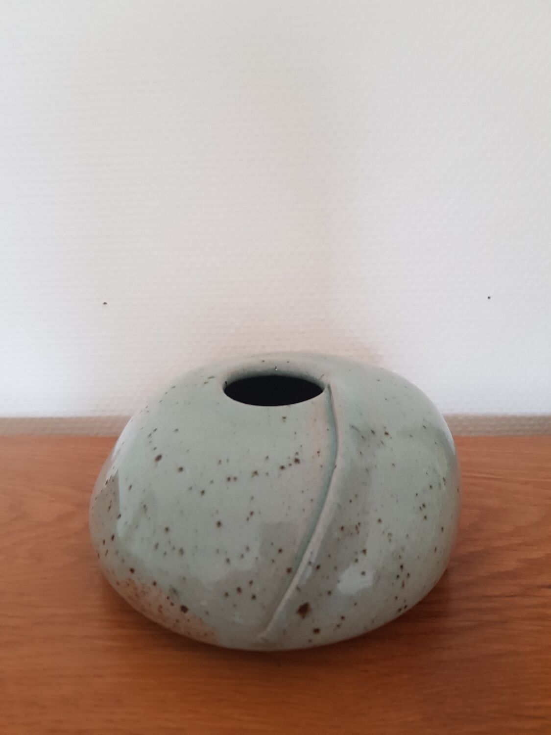 Signed ceramic vase
