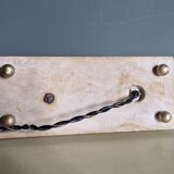 Lamp / Art Deco Night Light Penguin & Cracked Glass Globe on Base