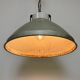 Grey metal industrial factory hanging lamp, 1960s