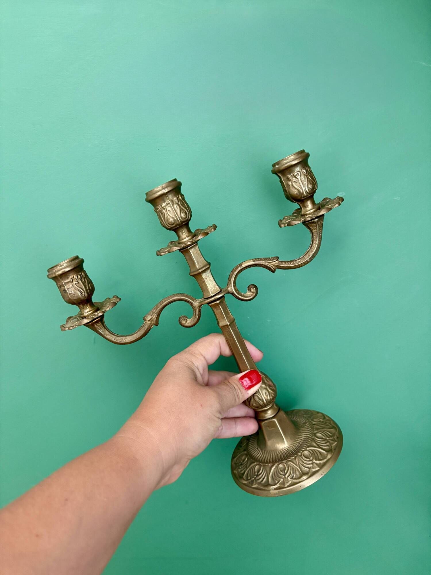 Paire de chandeliers vintage