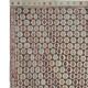 Antique Turkish Kilim Rug: Beige Wool, Zig-Zag Tribal Design 141x235cm