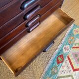 Vintage wooden architect's professional furniture