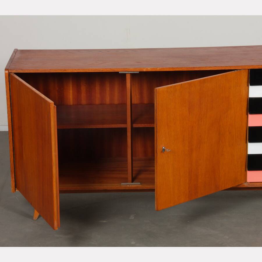 Oak sideboard by Jiri Jiroutek, model U-460, 1960